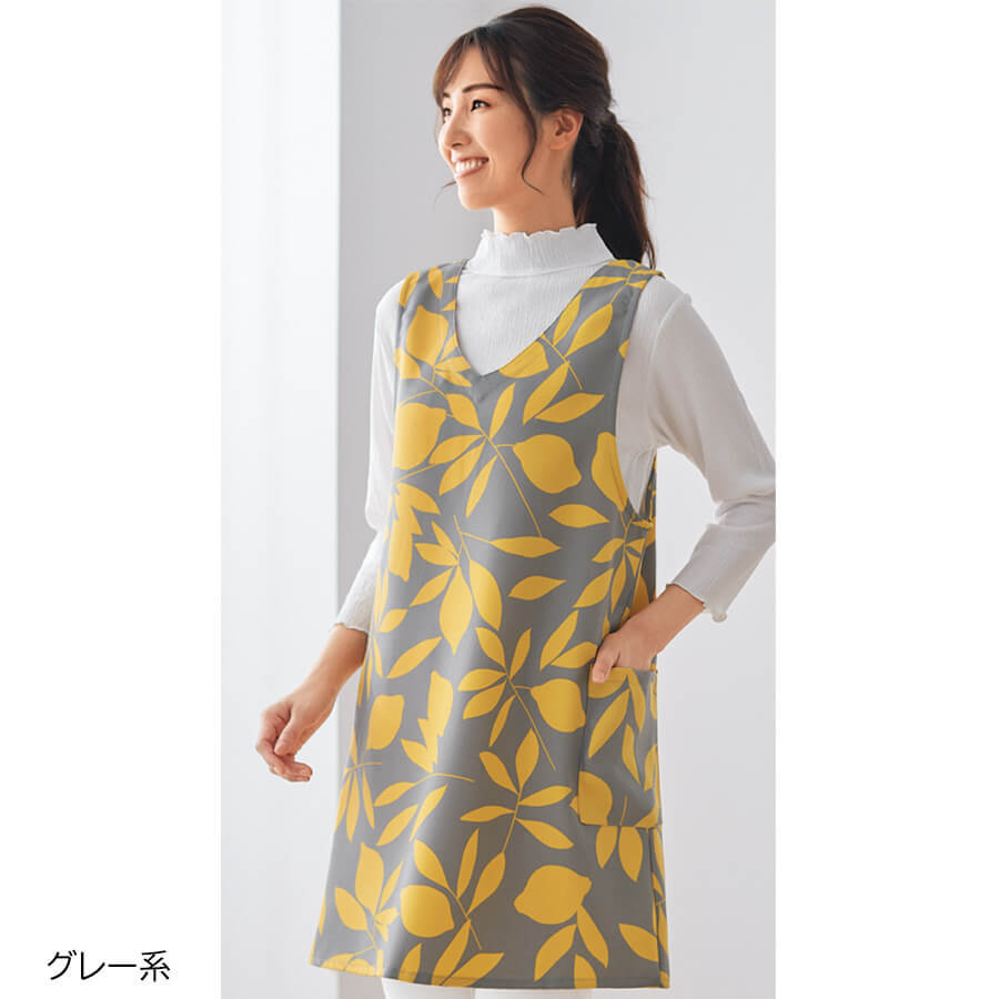 花柄プリントエプロン | ことせ(ことせ通販)|60歳からの女性向け